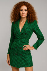 Jesienno-zimowa moda damska Podwójny pasek z długim rękawem