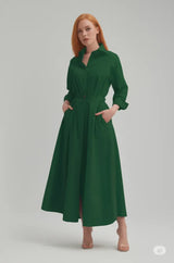 Luźna sukienka damska Elastyczna wysoka talia Cienki temperament