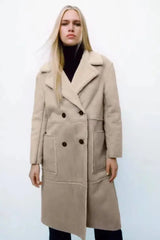 Personality Stitching Fleece Coat Coat Autumn And Winter-1