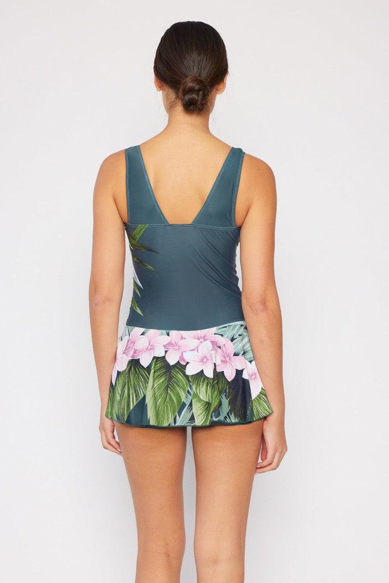 Marina West Swim Full Size Clear Waters Swim Dress in Aloha Forest-10