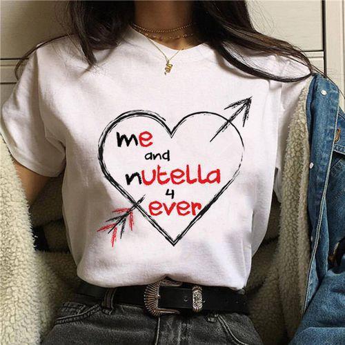 Women's Loose "I Love Nutella" Short Sleeve T-Shirt