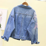 Floral Embroidered Denim Jacket for Women – A Touch of Elegance-3