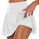 Summer Women Sport Fitness Soild Color Running Tennis-WHITE-1