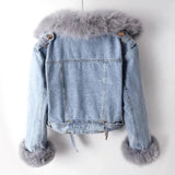 Faux Fur Denim Jacket – Chic and Cozy Winter Glam-2