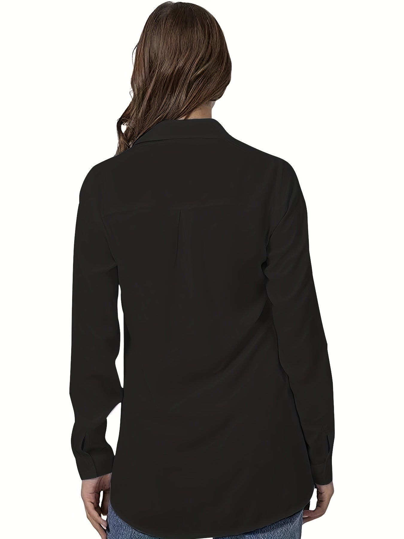 Women's Simple Casual Long-Sleeved Shirt – Versatile for All Seasons