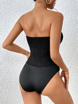 Perfee Strapless Sweetheart Neck Bodysuit-2