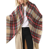 59 X 59in Women Scarf Plaid Tassel Soft Warm Blanket Scarves Womens Shawl Wraps