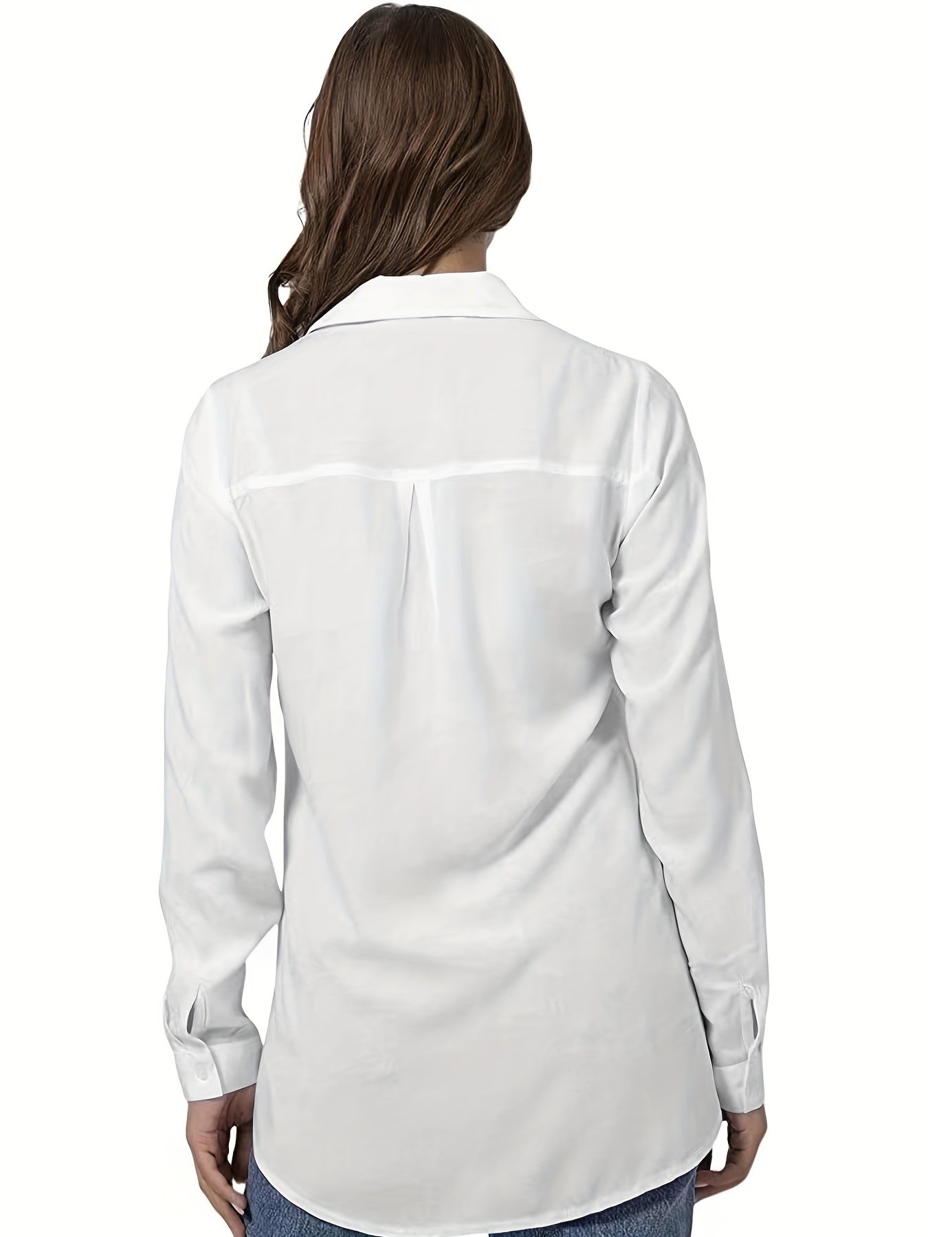 Women's Simple Casual Long-Sleeved Shirt – Versatile for All Seasons
