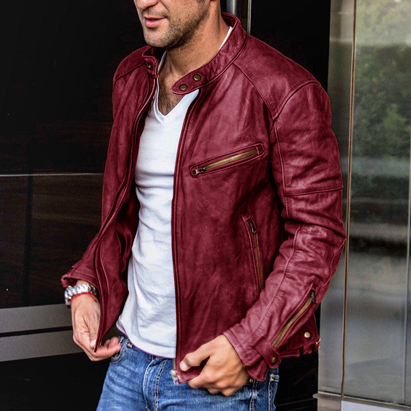 Men's Slim Zipper Short Jacket | Stylish and Versatile Layering Piece