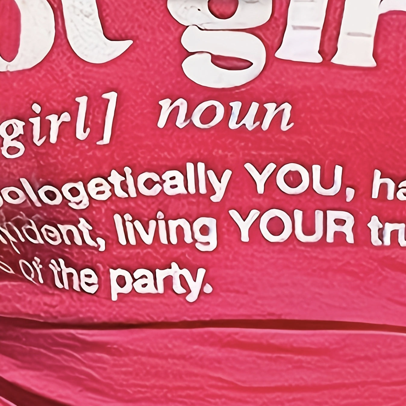 Women's U-Neck Letter Printed T-Shirt Top – Casual & Stylish