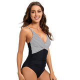 Striped Spaghetti Strap One-Piece Swimsuit