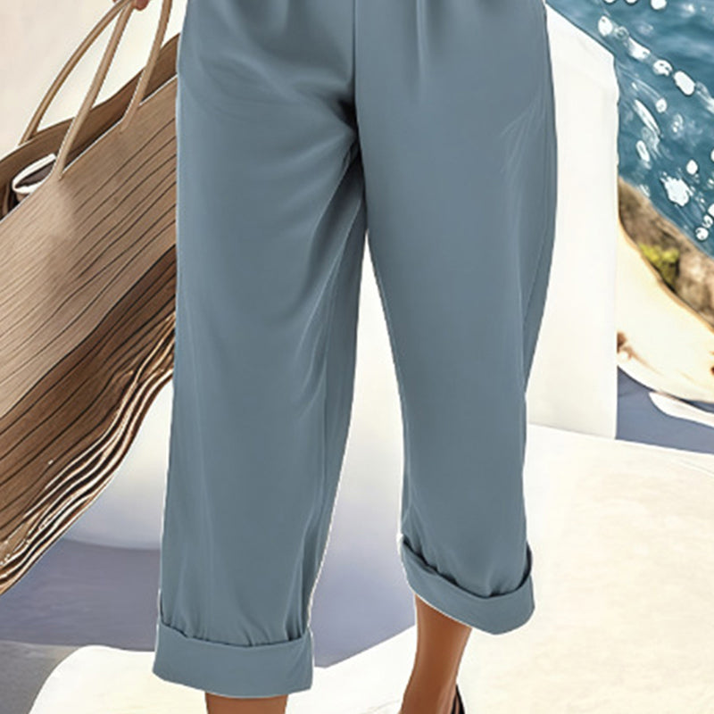 V-Neck 2-Piece Lounge Set