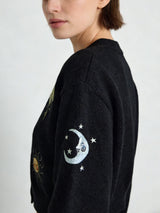 Sun & Moon Embroidered Cardigan