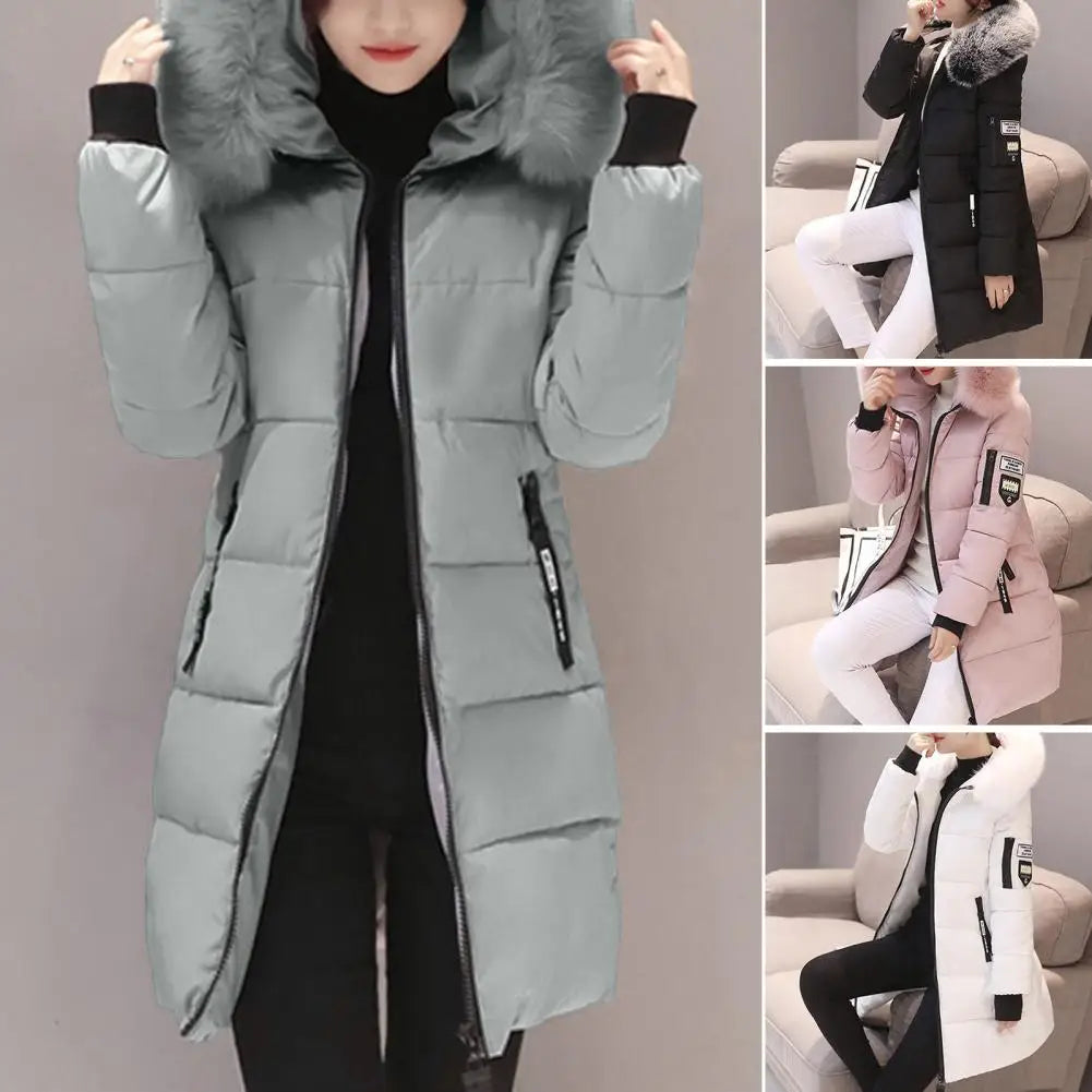 Faux Fur Hooded Winter Coat – Warm and Stylish Essential