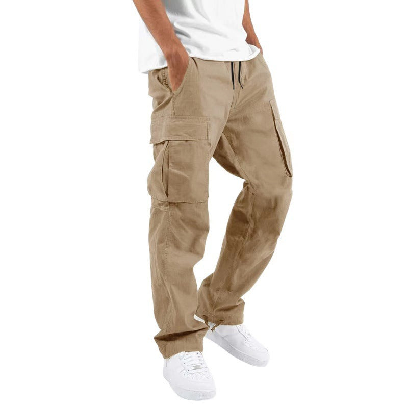 Men's Trade Drawstring Multi-Pocket Casual Trousers | Functional and Stylish Pants