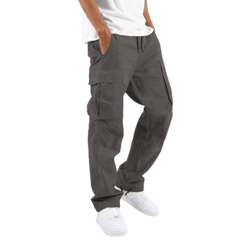 Men's Trade Drawstring Multi-Pocket Casual Trousers | Functional and Stylish Pants