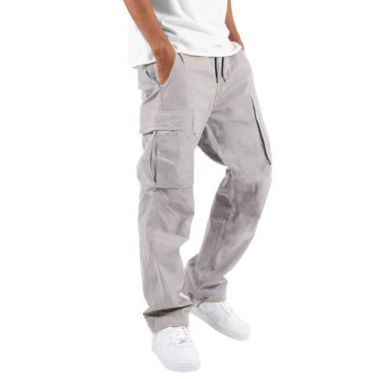 Men's Trade Drawstring Multi-Pocket Casual Trousers | Functional and Stylish Pants