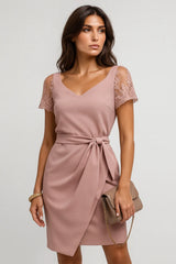 Elegancki damski koronkowy półrękaw