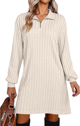European And American Turtleneck Sheath Dress Women's Clothing
