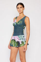 Marina West Swim Full Size Clear Waters Swim Dress in Aloha Forest-9