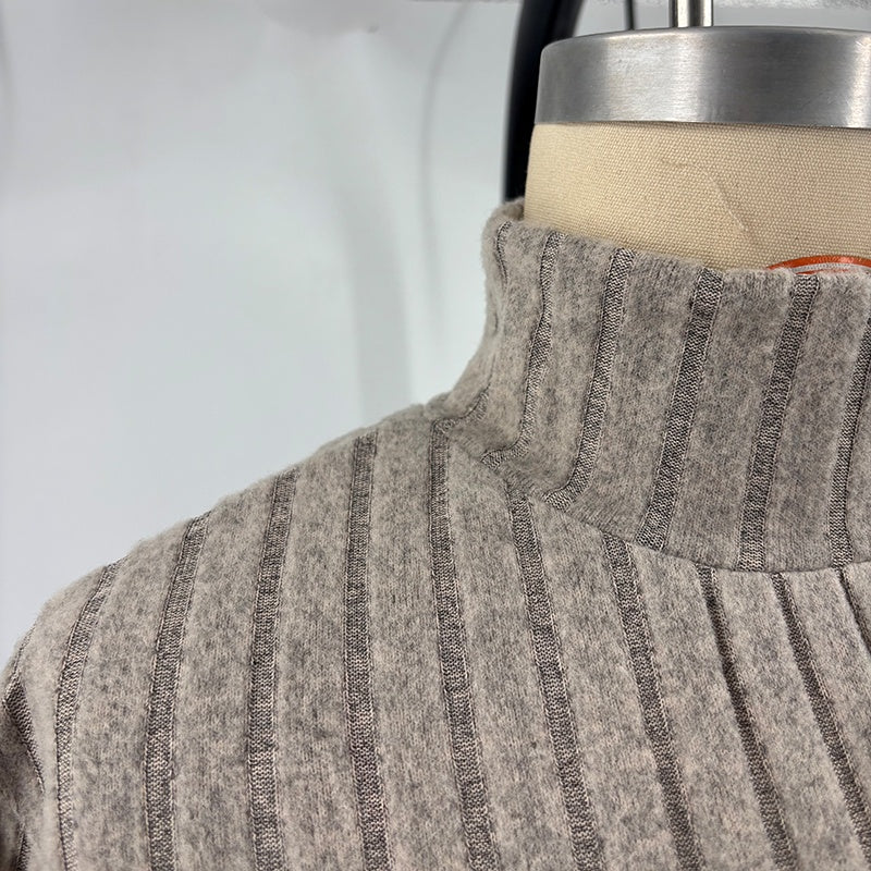 Turtleneck Slim Mini Dress