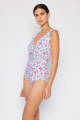 Marina West Swim Full Size Float On Ruffle Faux Wrap One-Piece in Roses Off-White-8