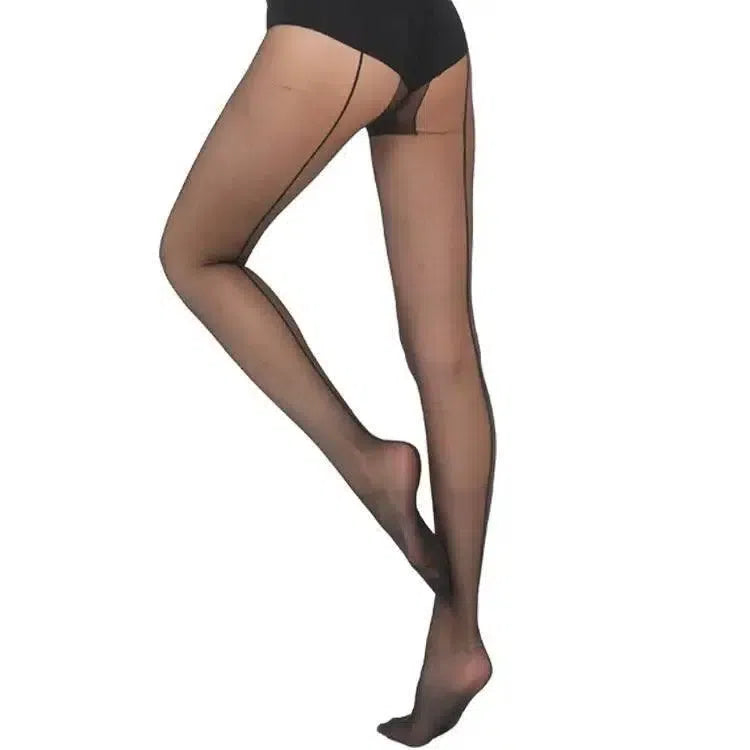 Elegant Black Line Stockings for Every Occasion-3