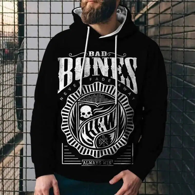 Viking-Themed Digital Printed Hoodies-OFSM00476-5