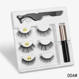 A Pair Of False Eyelashes With Magnets In Fashion-3PCMixedE-40