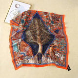 All-in-one Sunscreen Shawl Travel Silk Scarf Women's Beach-Color10-6