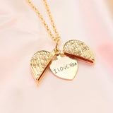 Angel Wing Heart Necklaces - Romantic Gifts for Her-4