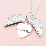 Ornament European And American Women's Fashion Necklace Open Box Letters-Silver-7