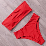 Bandage Bikini Swimwear Women Swimsuit High Waist Bikini Set-6