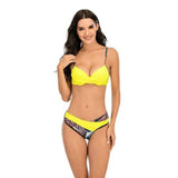 Bikini European And American Hard Bag Split-Yellow-8