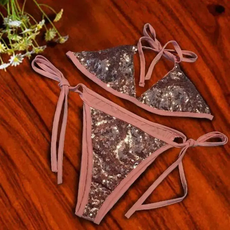 body Swimwear bikinis fashion sequins swimsuit suit-2