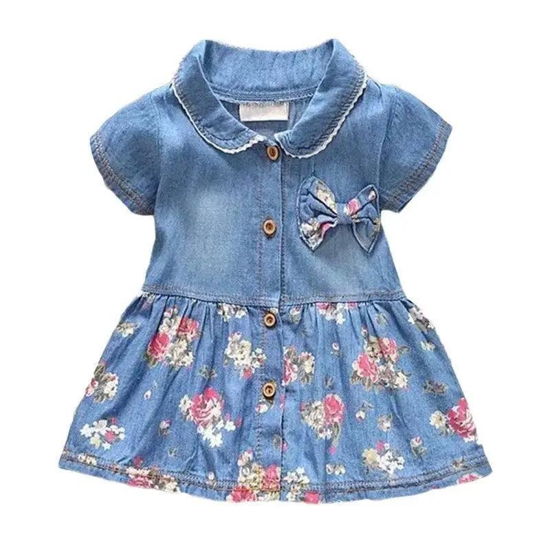 LOVEMI - Bow Baby Denim Dress