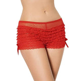 Briefs lace butterfly lingerie-Red-4