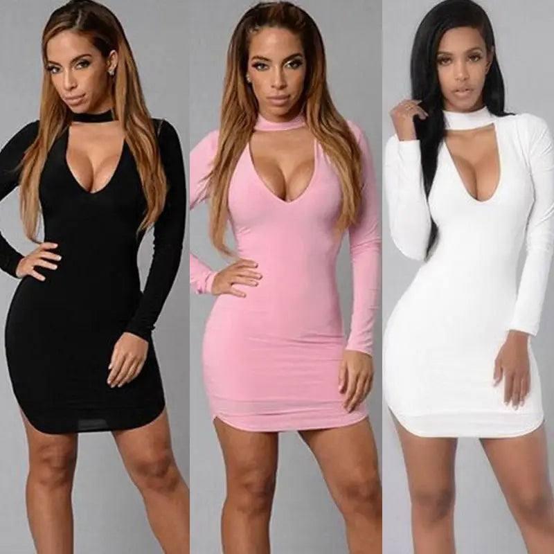 bursting, V collar, cocktail dresses and dress sexy dresses-2