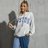 LOVEMI - Lovemi - Casual Hooded Trendy Letter Sweater