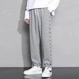 Casual Sports Ankle Foot Workwear Cropped Trousers-Hemp grey-3