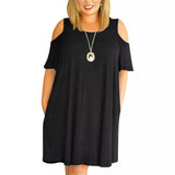 Chic Cold Shoulder Dress | Trendy Plus-Size Fashion-1