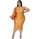 Chic Plus-Size Evening Dresses | Elegant Styles-Gold-3