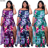 Chic Plus Size Floral Maxi Dress Styles-2