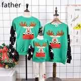 Children's Christmas sweater-Green-7