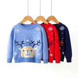 Christmas snowflake fawn sweater-1