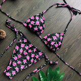 Chic Pink Bikini Set - Trendy Beachwear-DY19-13