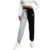 LOVEMI - Lovemi - Contrasting Color Drawstring Sweatpants