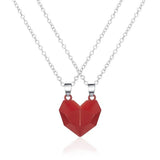 Creative Magnet Necklace Love Heart Broken Men And Women-11