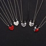 Creative Magnet Necklace Love Heart Broken Men And Women-6