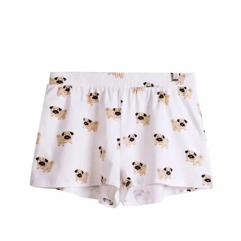 Lovemi Women's Corgi Print Shorts - Comfortable Lounge-A-24